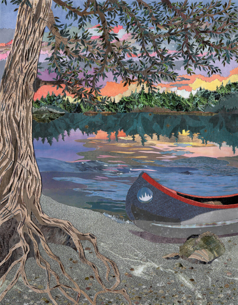 Boundary Waters (collage)